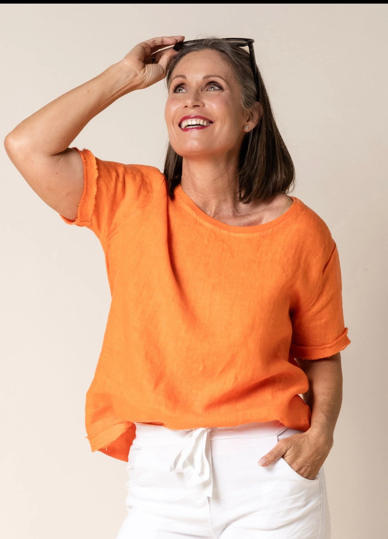 Imagine Fashion Amantha Top Sunset Orange